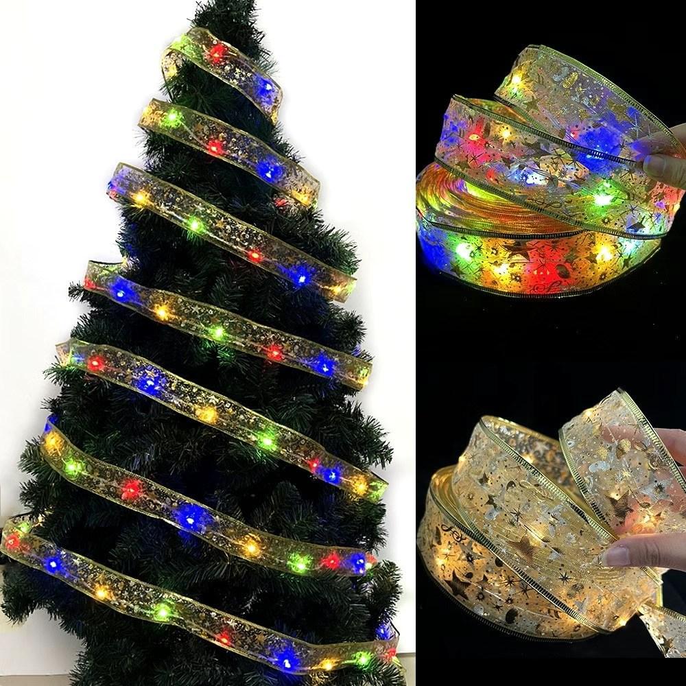 LED Ribbon String Lights for Christmas Tree & Holiday Decor
