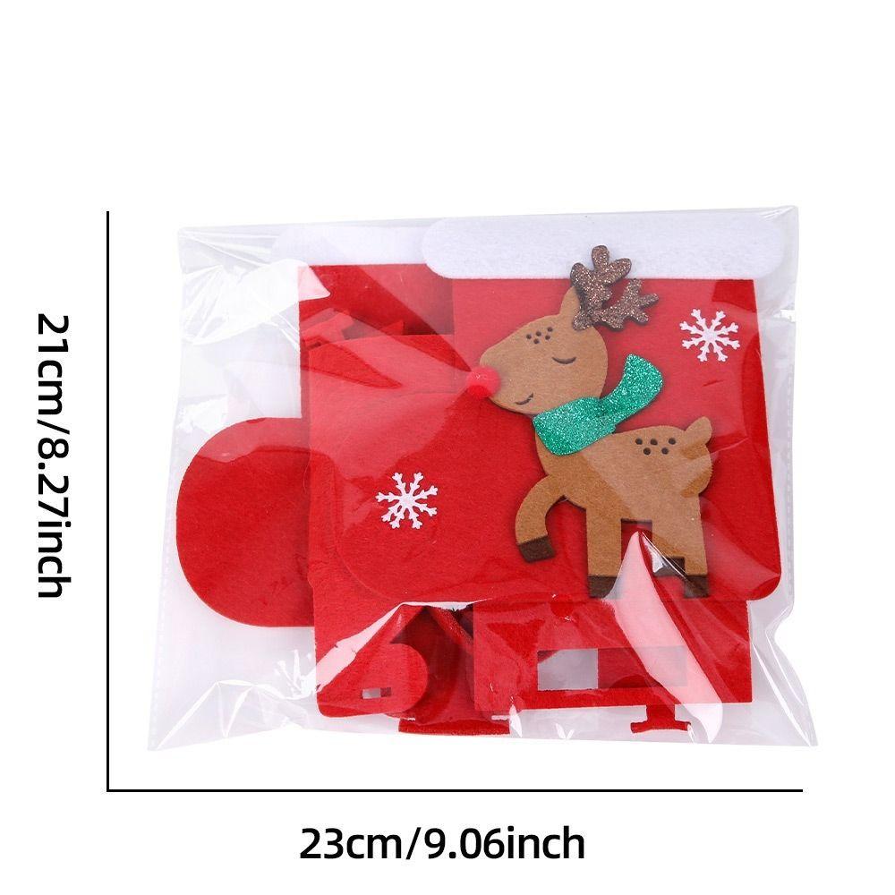 Decorative Hanging Ornaments Christmas Bag Handheld Portable Exquisite Craftsmanship Cartoon Deer Candy Bag Creative Design