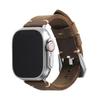 Retro Första lager Ko Läderrem för Apple Apple Watch8 Tryckt Klockarmband 49mm Herrarmband