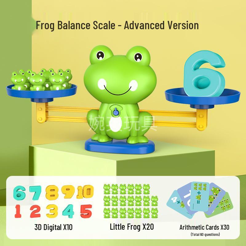 Frog Digital Balance Scale Toy for Kids – Educational Tool for Math and Logic Training