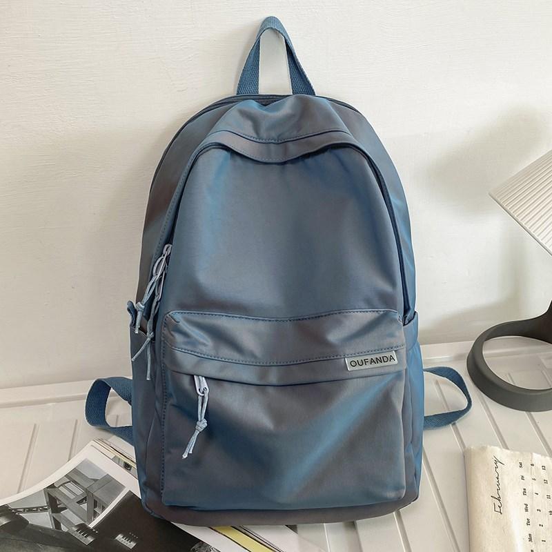 Junior High School Student Schoolbag Male Trendy Fashion Middle School Student High School Boy Lightweight Backpack College Student Computer Backpack (as the picture,Single pack)