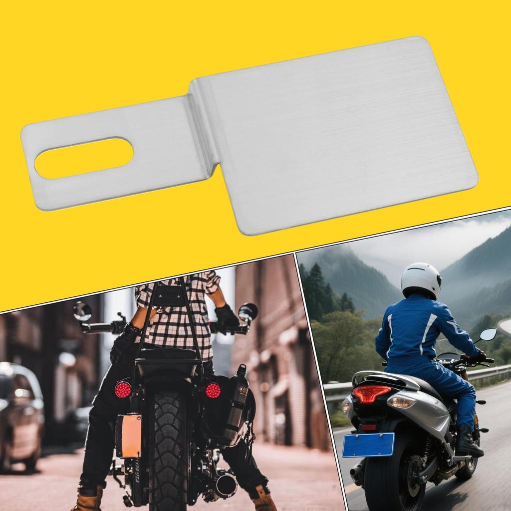 Motorcycle License Plate Mount License Plate Extension Bracket Stainless Steel Motorcycle Accessories Rear Sign Support For