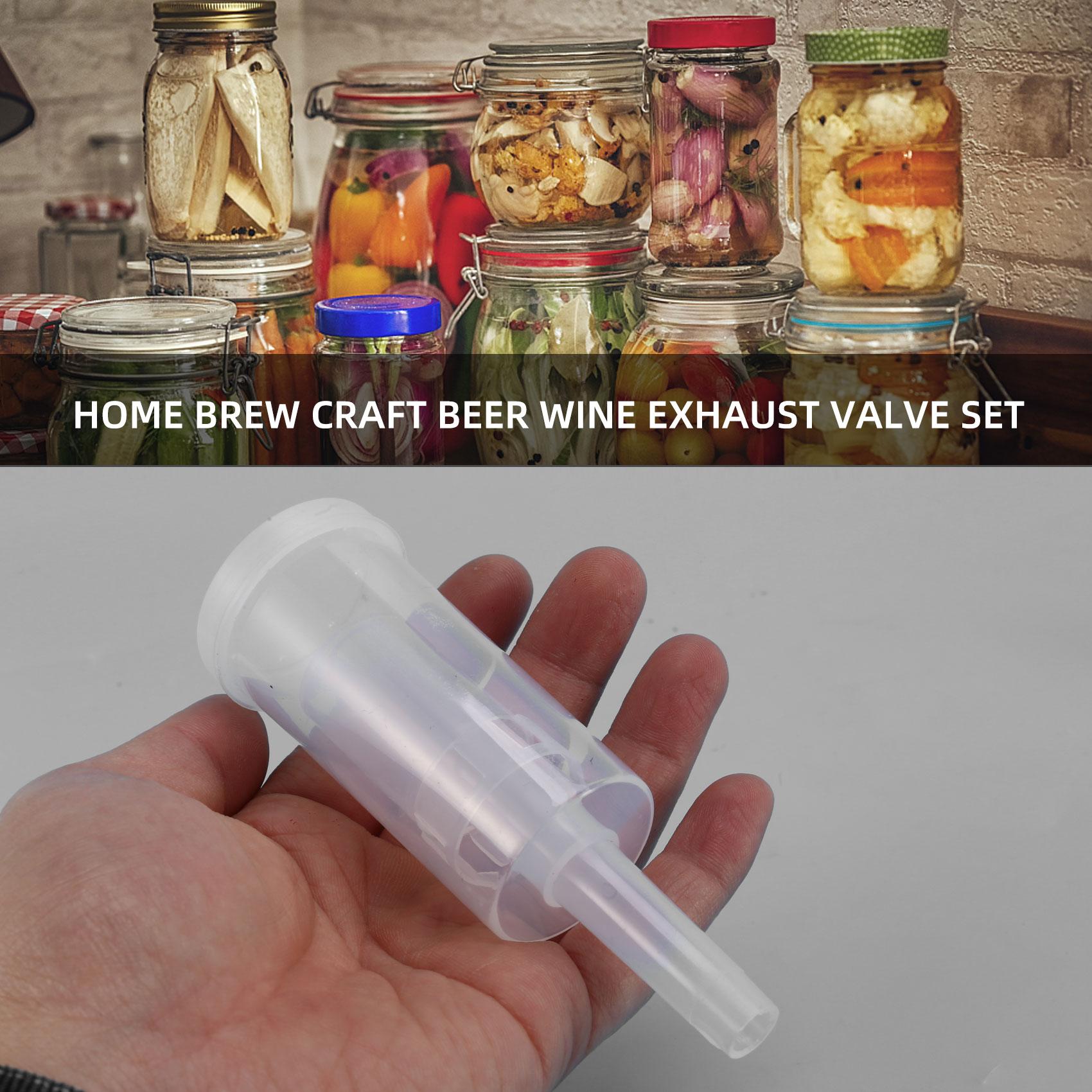 

BHBL Airlock Set for Fermentation, 20 Pieces Silicone Grommets and 6 Pieces Plastic Airlock for Preserving, Brewing, Making Wine China Mainland