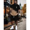 Completo casual da uomo con T-shirt e pantaloncini