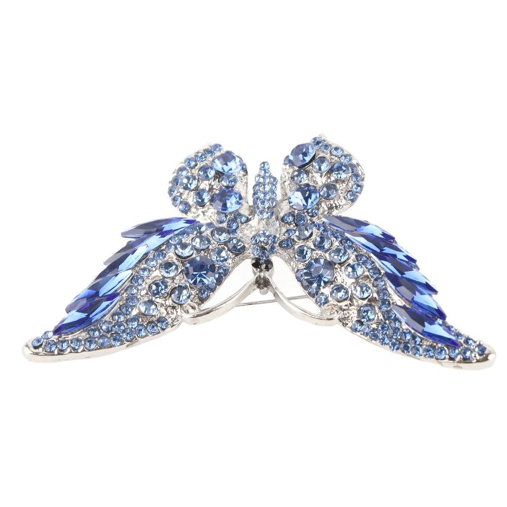 2pcs Exquisite Design Butterfly Brooch Pin Butterfly Corsages Brooch For Women