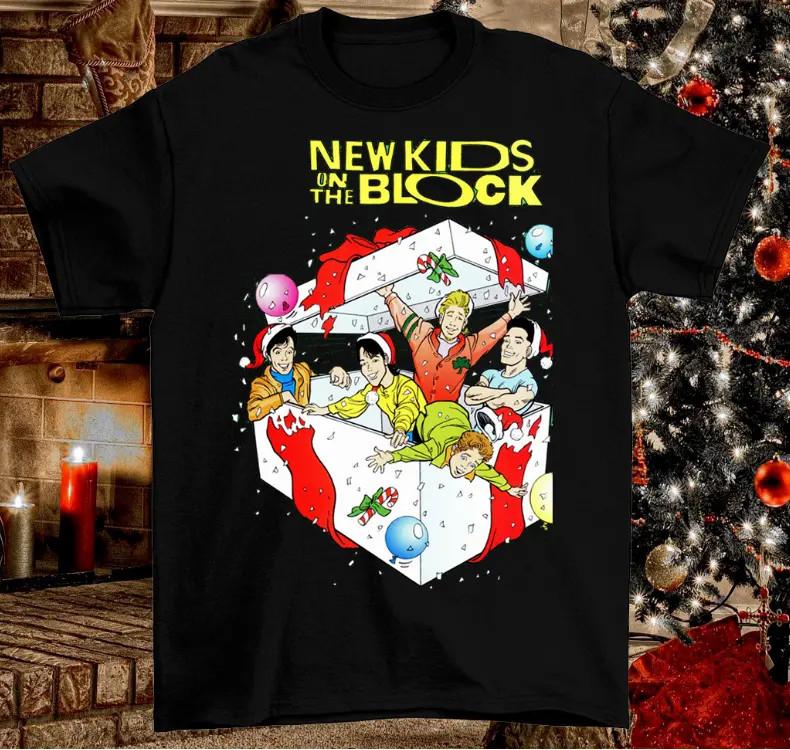 New Kids On The Block Christmas Santa Is Coming T Shirt Full Size S-5XL Unisex T-Shirt XXL
