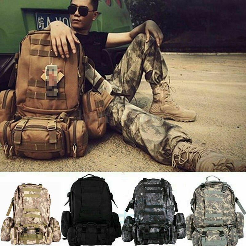 Military Outdoor 65l Tactical Sportbag Camping Hiking Trekking Rucksack Backpack