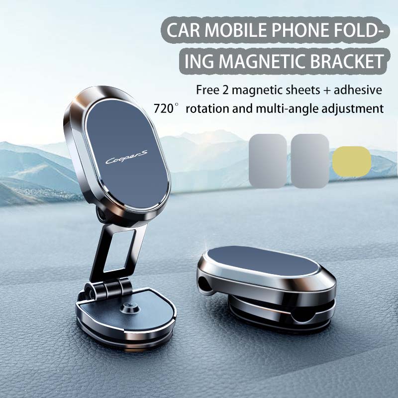 Metal Magnetic attraction Car Phone Mount Holder GPS Holder For Mini Cooper S Works JCW R55 R56 R50 R53 F55 F56 F57 Accessories btrme66