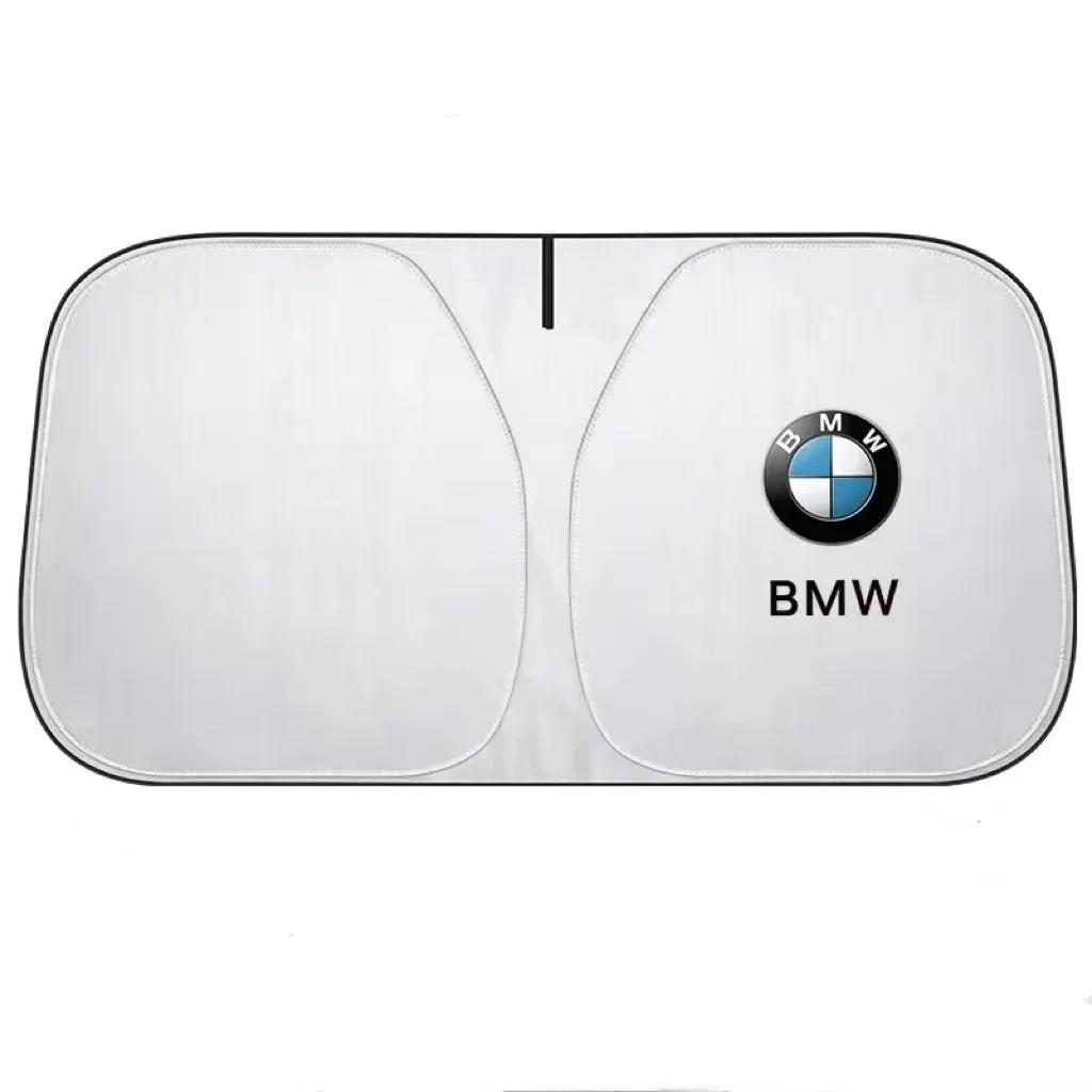 Автомобильный солнцезащитный козырек на лобовое стекло для BMW E46 E53 E90 E60 E61 E93 E87 X1 X3 X5 X6 F30 F20 F10 Защитный складной чехол-блок от УФ-излучения large 80x145cm