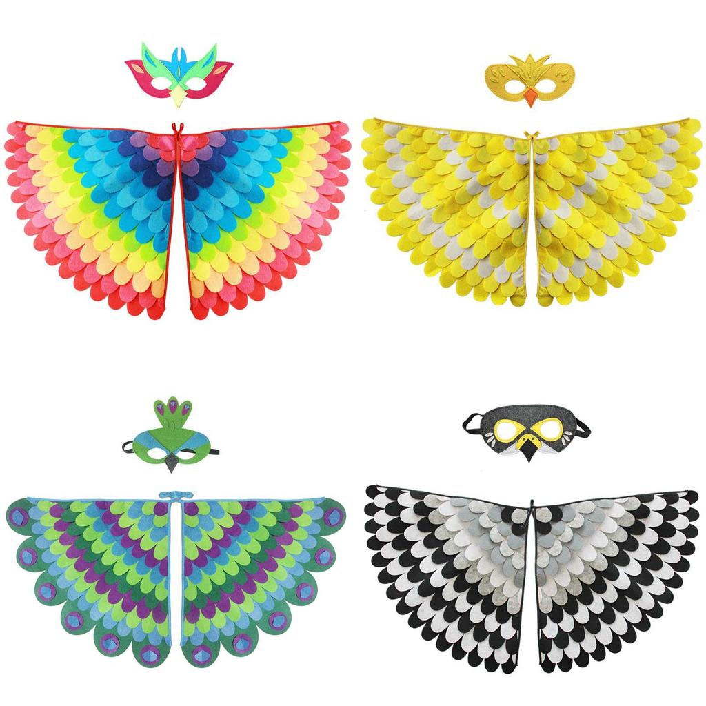 Verstellbare Länge Tier Vogel Flügel Mit Maske Lustiges Cosplay Für Kinder