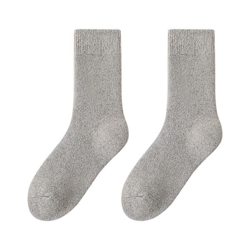 Male Autumn and Winter New Thickened Warm Wool Floor Home Sleep Tube Socks