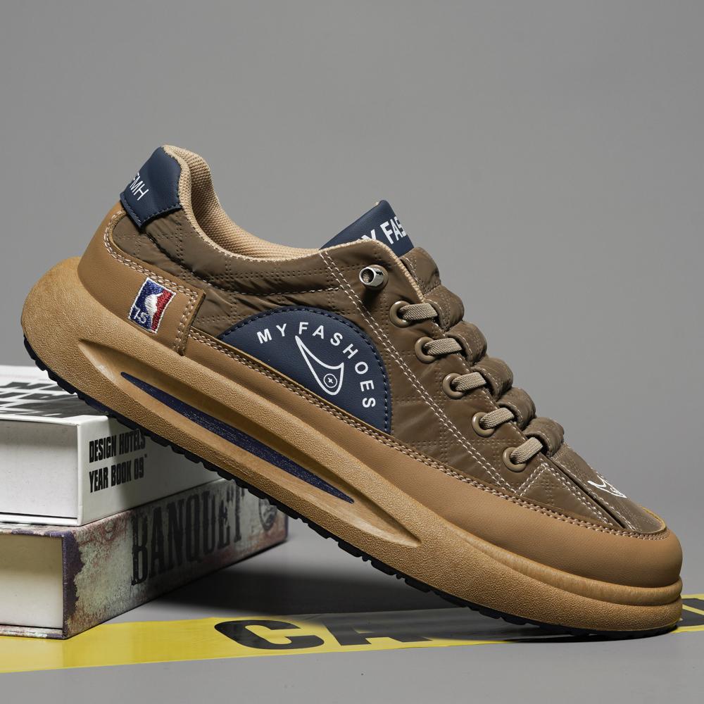 Herrskor Mode Vinter Nya Stilar av Andningsbara Vardagsskor Trendig Textur Bekväma Trendiga Sport Herrskor