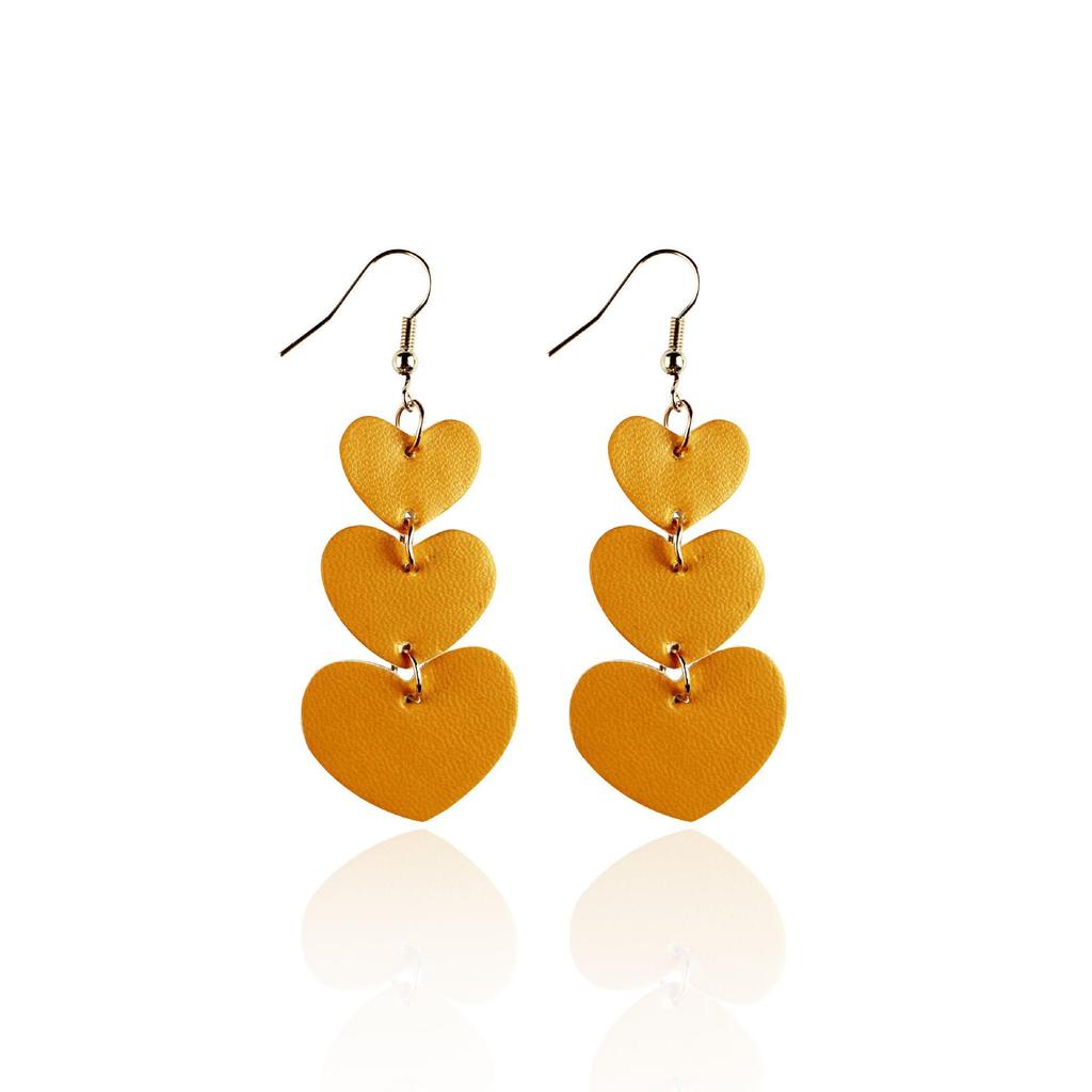 Stylish PU Leather Earrings: Creative Designs & Shapes