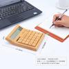 OIWAI Stylish Desktop Calculator with Numeric Wooden Nice Cute Calculator with Large Solar Natural Perfect Gift for Retail Store Bamboo Calculator,