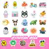 100 Small Size 4cm New Animal Mix and Match Stickers Starfish Cartoon Cute Animal Mix and Match Stickers