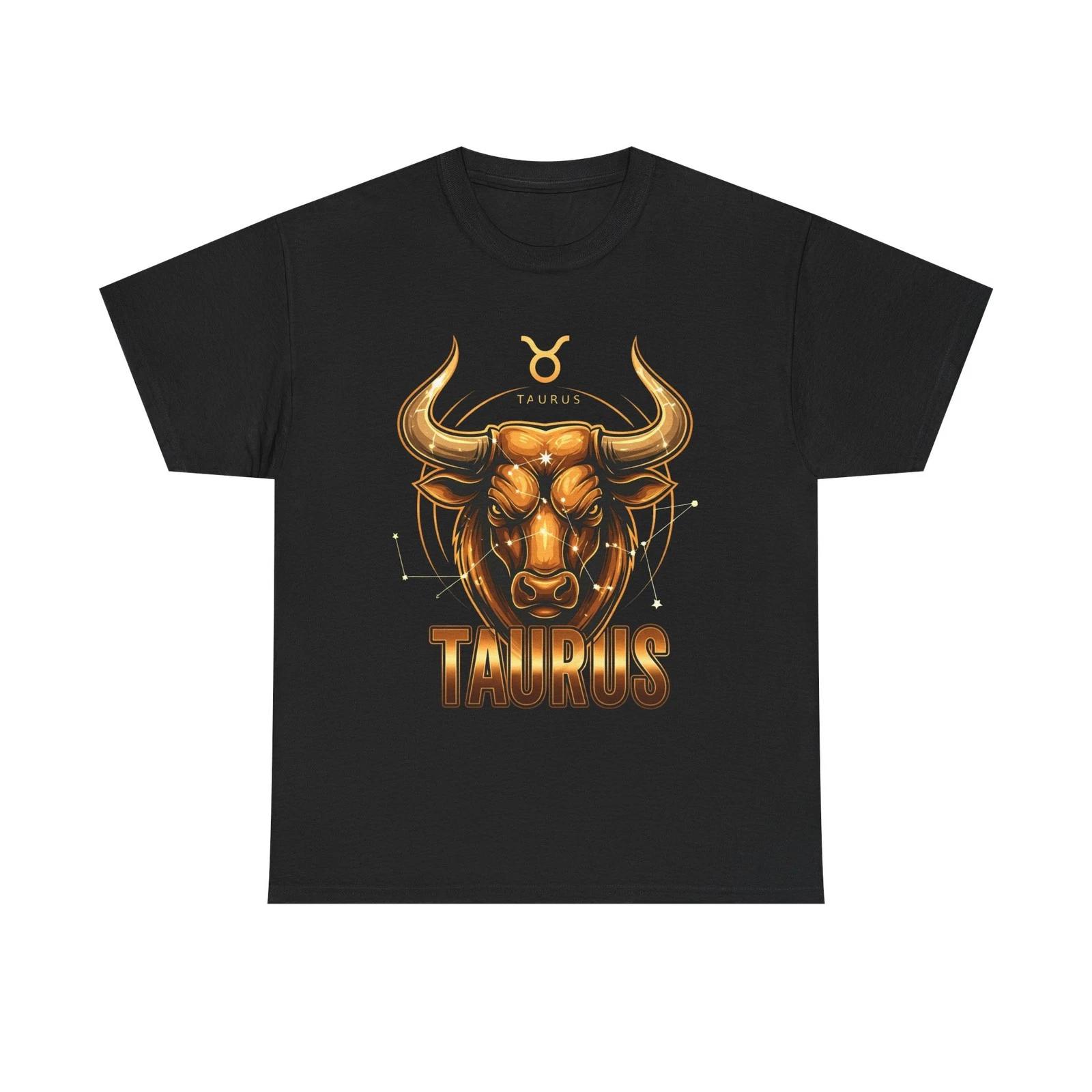 Taurus Zodiac Unisex Heavy Cotton Tee S
