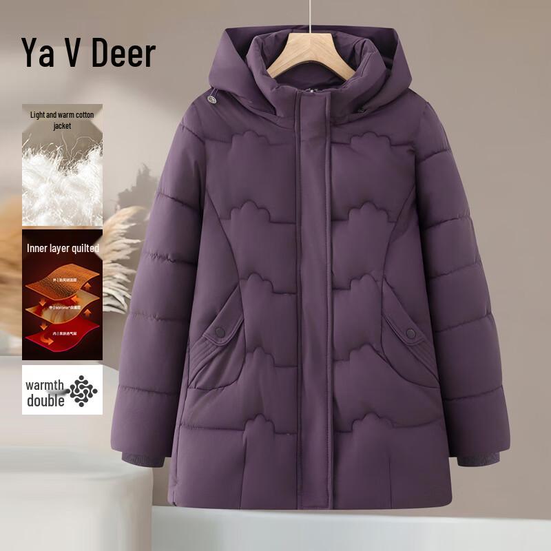 

Yalu G254M8559 Stand Collar Mid-Length Padded Jacket 2XL