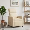 Massage Recliner Cream Fabric