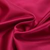 Red Wedding Four-Piece Set: Imitation Mulberry Silk Duvet Cover and Bed Sheet in Solid Color, Double Size, Faux Tencel Tribute Satin.