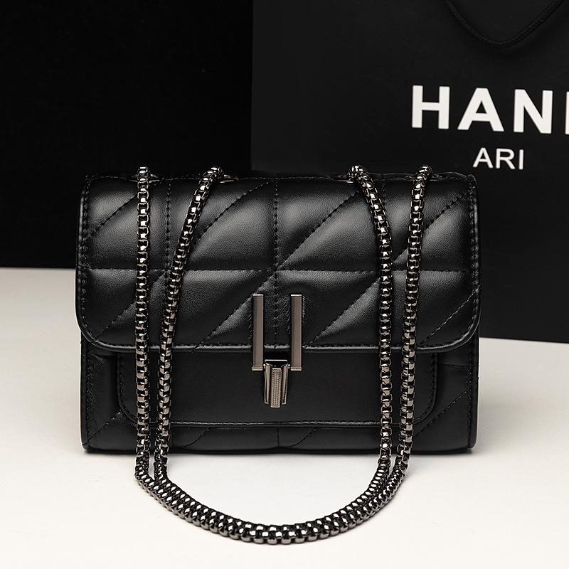 Taoyin 2024 Women's Urban Elegant Quilted Crossbody Diamond Pattern Bag
