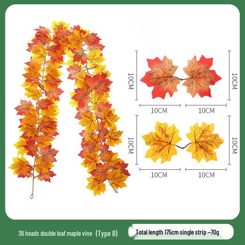 Skladem Podzimní a Halloweenská dekorace z javorových listů pro Vánoce a Den díkůvzdání