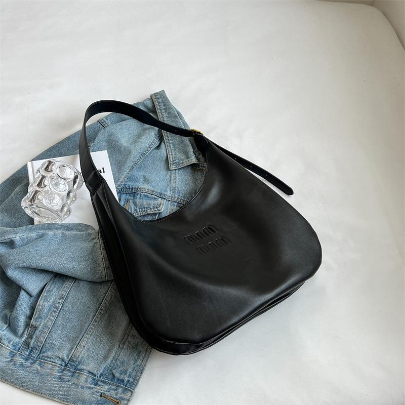 Korean Fashion Retro Armpit Large-capacity Bag Women's 2025 New Trend Foreign Style Tote Bag Versatile Shoulder Bag