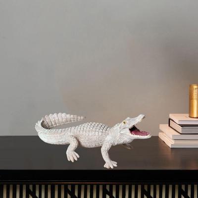 Alligator Model Art Craft Ornament Educational Toys Figurine Simulation Crocodile