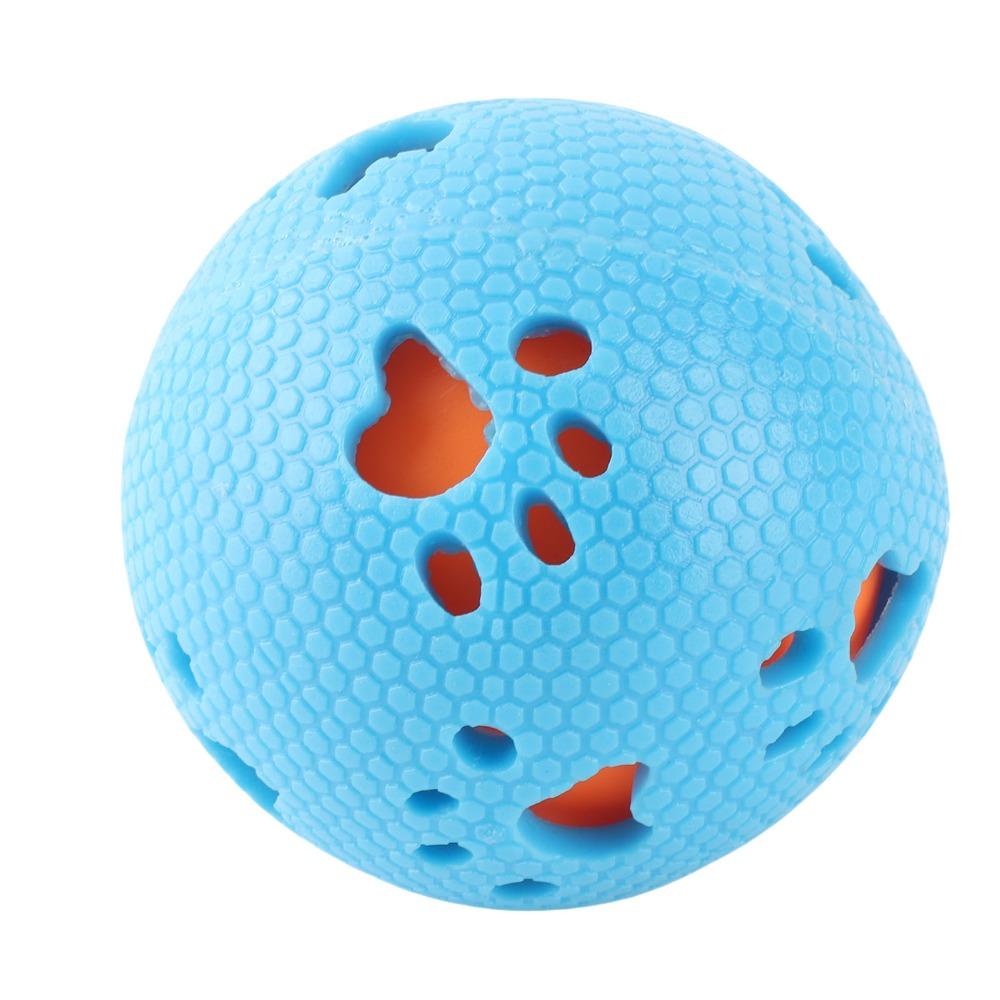 Washable Treat Dispensing Ball TPR Rubber Dog Molar Toy Safe Dog Chew Ball Interactive Play