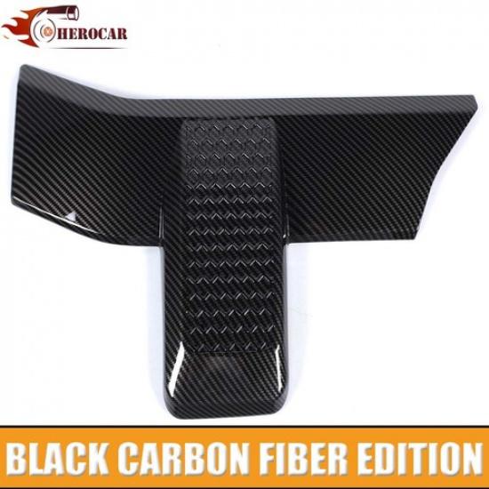 2x Car Front Bumper Headlight Grille Cover Trim for Ford F150 2015+ Carbon Fiber