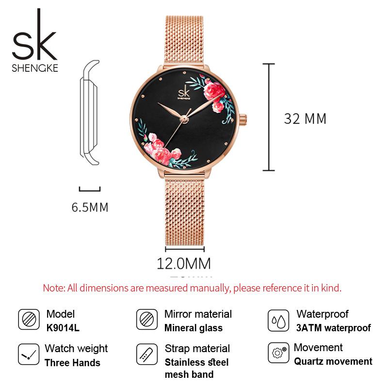Shengke Original Style Women's Quartz Watches Top Brand Ladies Wristwatches Best Gifts Clock for Wife,Friend,Family