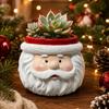 Cartoon Christmas Snowman Santa Succulent Resin Small Flower Pot Holiday Desk Decoration Hot Export Style