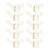 30Pcs Wire Binder Clips 2in Wide Hollow Out Strong Metal Wide Application Metal Binder Clips for Home Office School