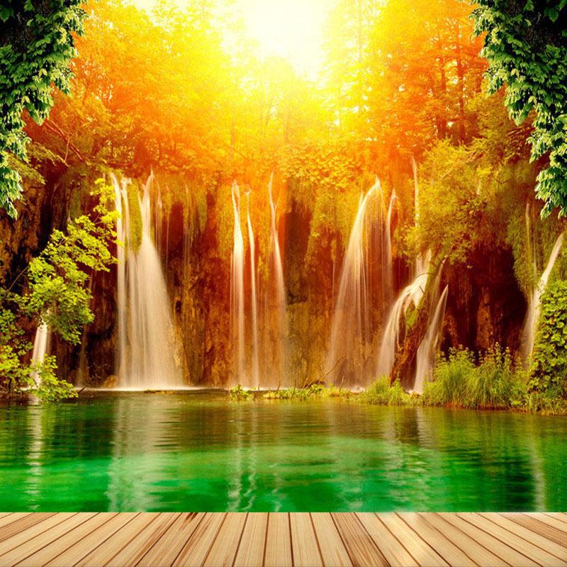 Large Wallpaper Waterfall Natural Landscape Background Wall Mural Living Room Bedroom Wall Paper