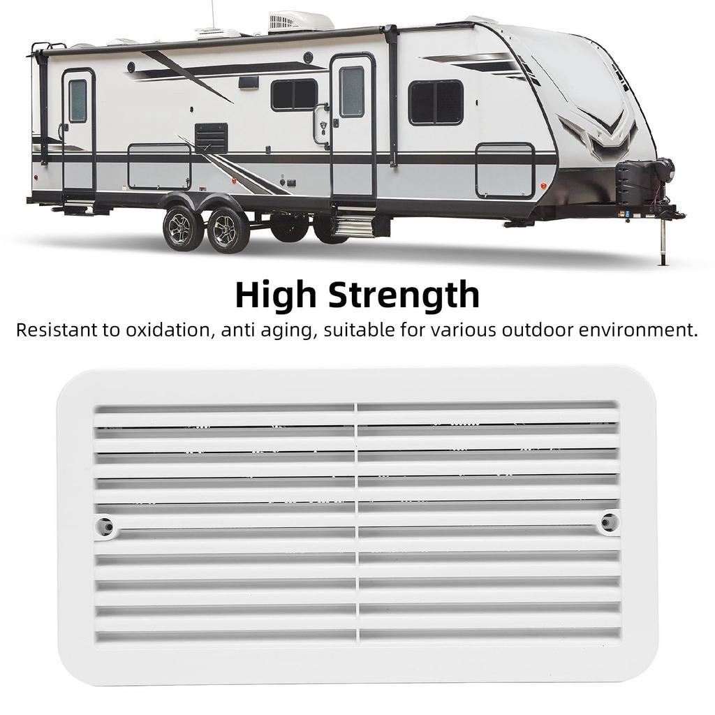 RV Side Vent Fan 24V 5W Single Way Side Air Outlet Ventilation Exhaust Fan for Campervan Trailer Yacht RV Side Ventilation Fan
