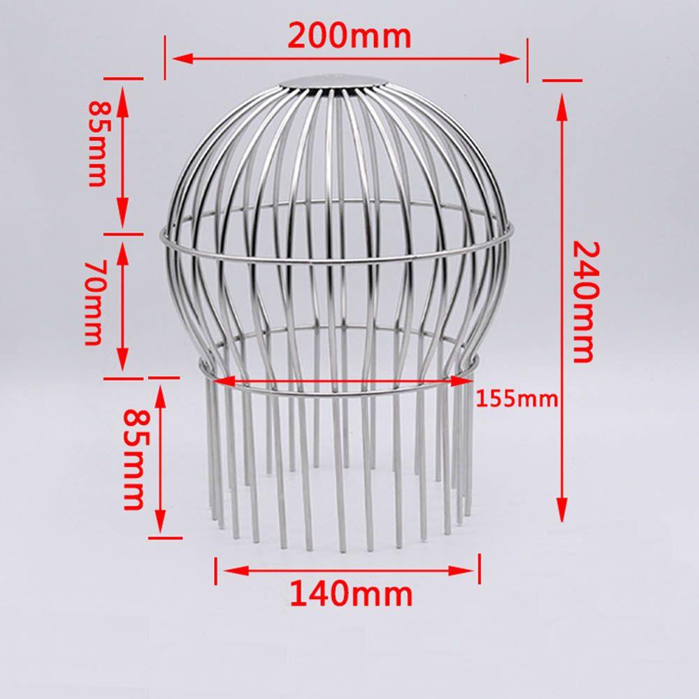 Down Pipe Gutter Balloon Guard Filter Strainer Gutter Protection Downspout Filter Filter to Prevent Leaf 304 Stainless Steel