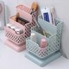 New Plastic Pen Holder Desk Storage Box Pencil Tray School Office Stationery Supplies Desktop Accessories Organizer Student Gift