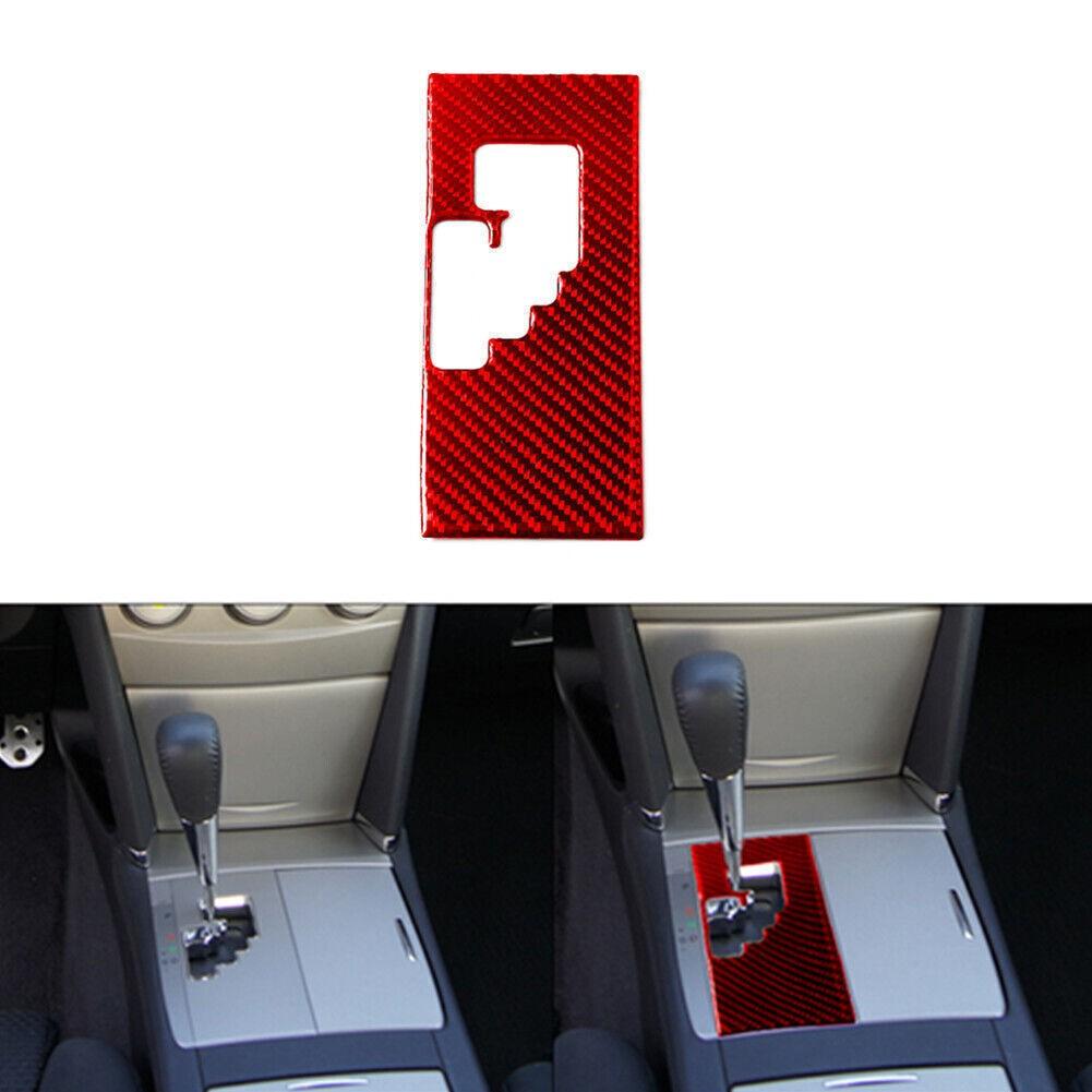 Red Carbon Fiber Automatic Transmission Cover Type B For Toyota Camry 2007-2011
