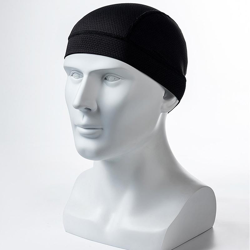 Unisex Cycling Cap Quick Dry Breathable Mesh Moisture Wicking Under Helmet Beanie Inner Lined Dome Summer Simple Sport Cap