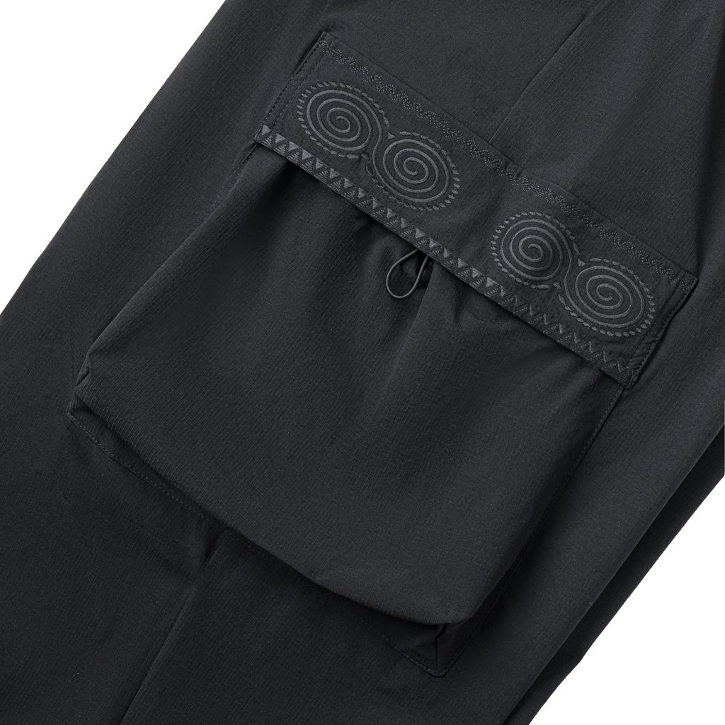 Li Ning Outdoor Series Knitted Long Pants Women Bottoms Black AYKWC06-2