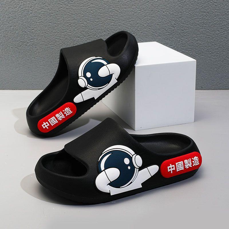 

Unique Astronaut White Design Boys Indoor And Outdoor Sandals For Playful Days Summer StyleA,28-29