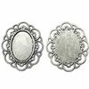 Bezel Connectors For Resin Crafts Fit Oval 13x18mm Photo Glass Dome Frames