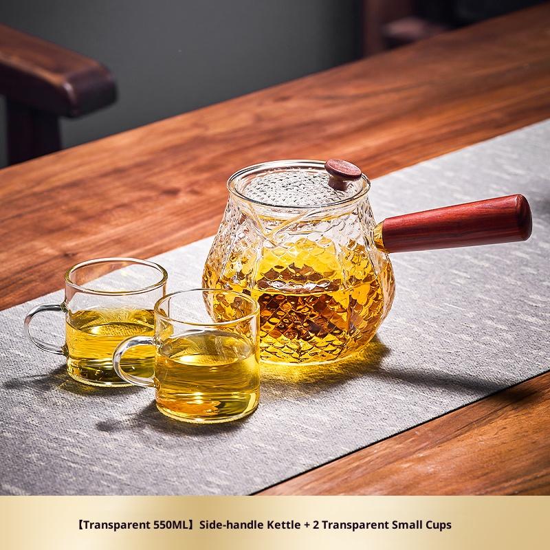 Gianxi Glass Electric Kettle Tea Set For Home Use 2025 New Model High-Temperature Resistant Side-Handled Single Teapot