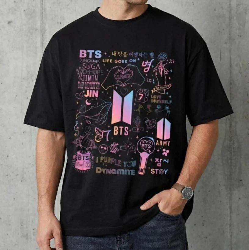 T-shirt Graphique ARMY pour la Tournée Mondiale BTS 2026