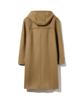 Ucla Unisex Long Hooded Duffle Coat [Dk-Beige] (Uaahc80)