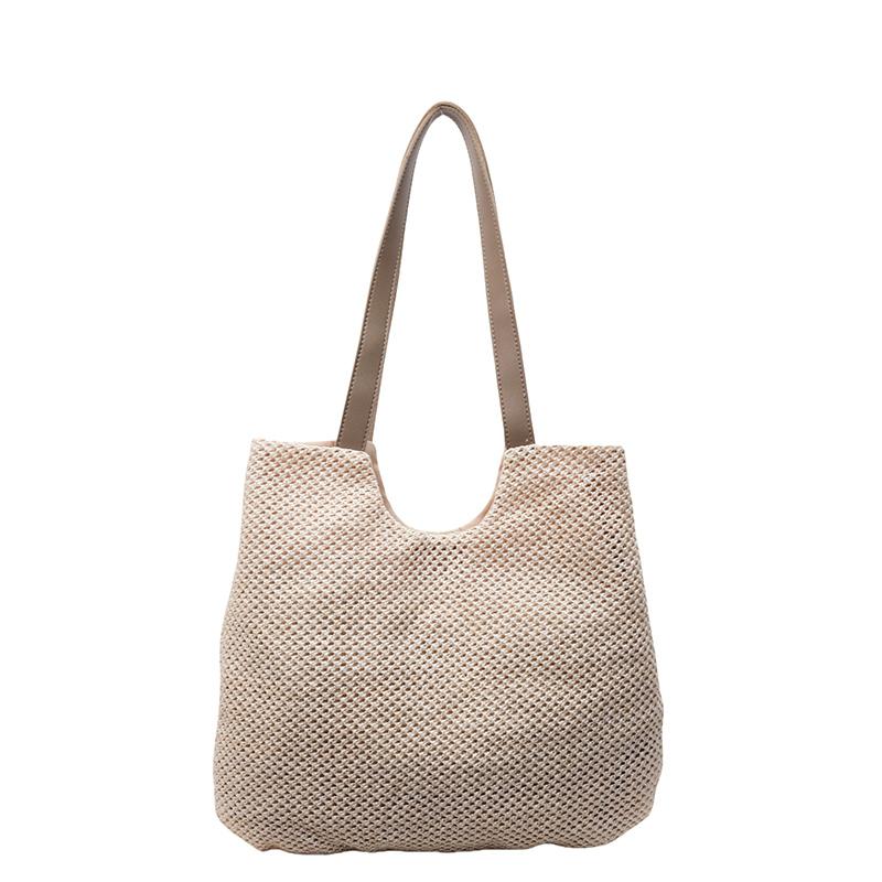 Large Capacity Bag Shoulder Bag Women's Straw Travel Handbag