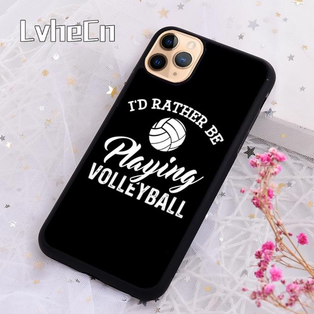 LvheCn Volleyball Sprüche Handyhülle Cover Für Für iPhone 17 Air 13 12 14 15 16 Pro Max Plus