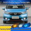 LED Fog Light Bezels for 18-20 Honda Fit GK5 - Daytime Running & Decorative Lights