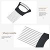 Onion Cutter Holder Universal Vegetable Chopper for Onions Tomatoes Potatoes No-mess Food Prep Tools