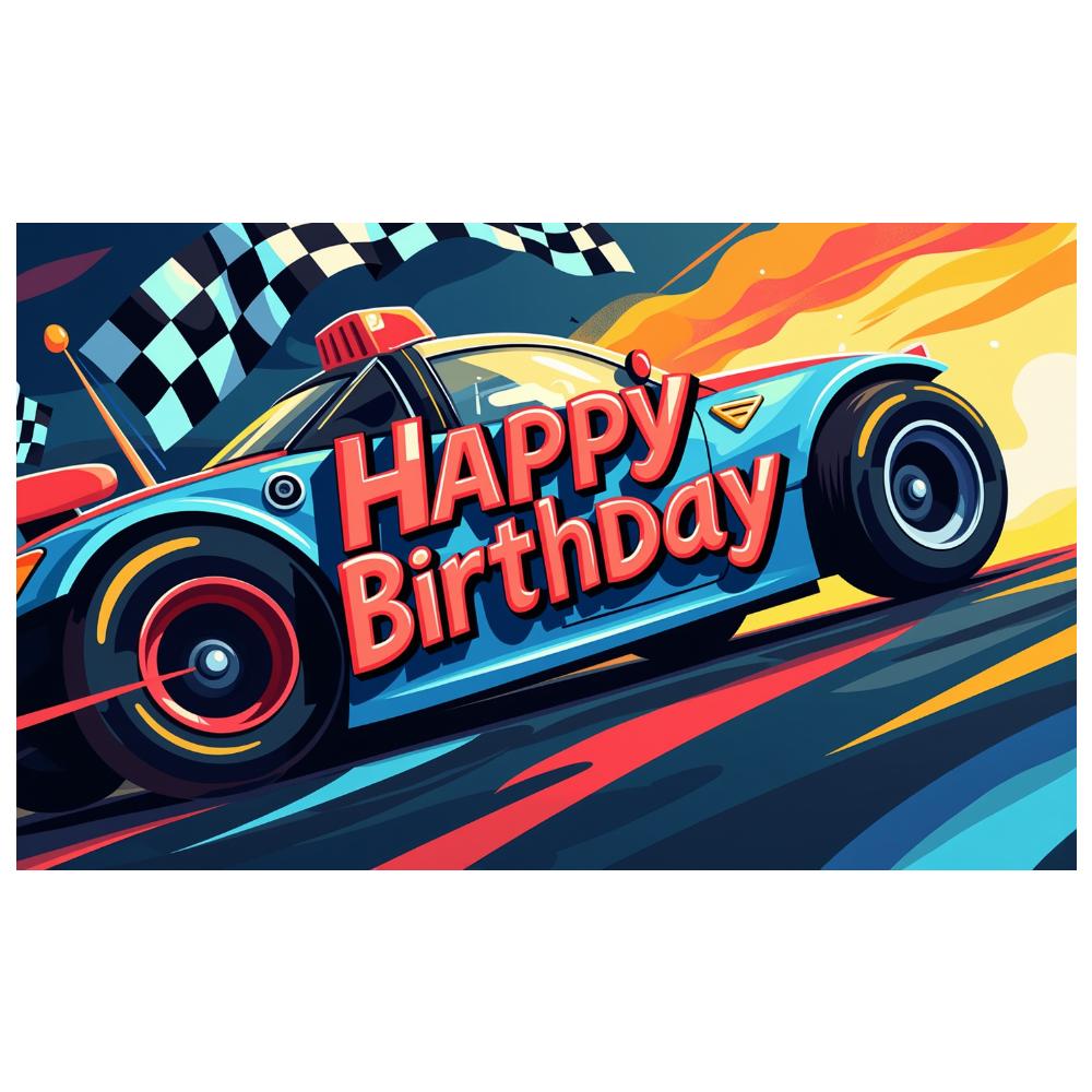 Colorful Wall Decor Attractive Easy-to-Hang Lightweight Backdrop Unique Happy Birthday Banner for Celebration