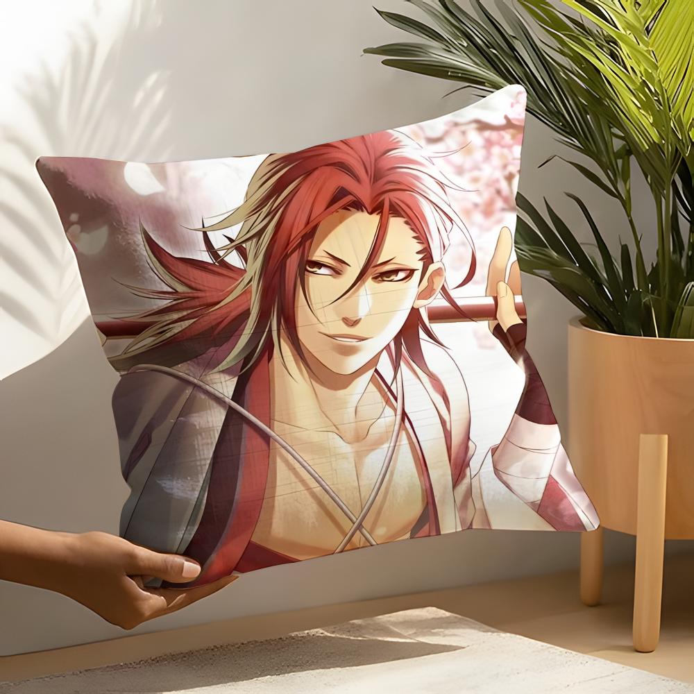 Anime Cartoon H-Hakuoki Game Pillow Case Linen Cushion Covers For Decorative Sofa Home Pillows Case Car Chair Pillows Cases